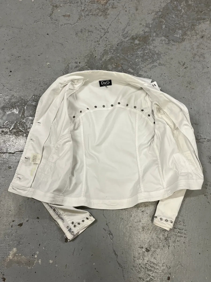 AW2004 Dolce & Gabbana Cargo White Jacket LjSeDuY 7