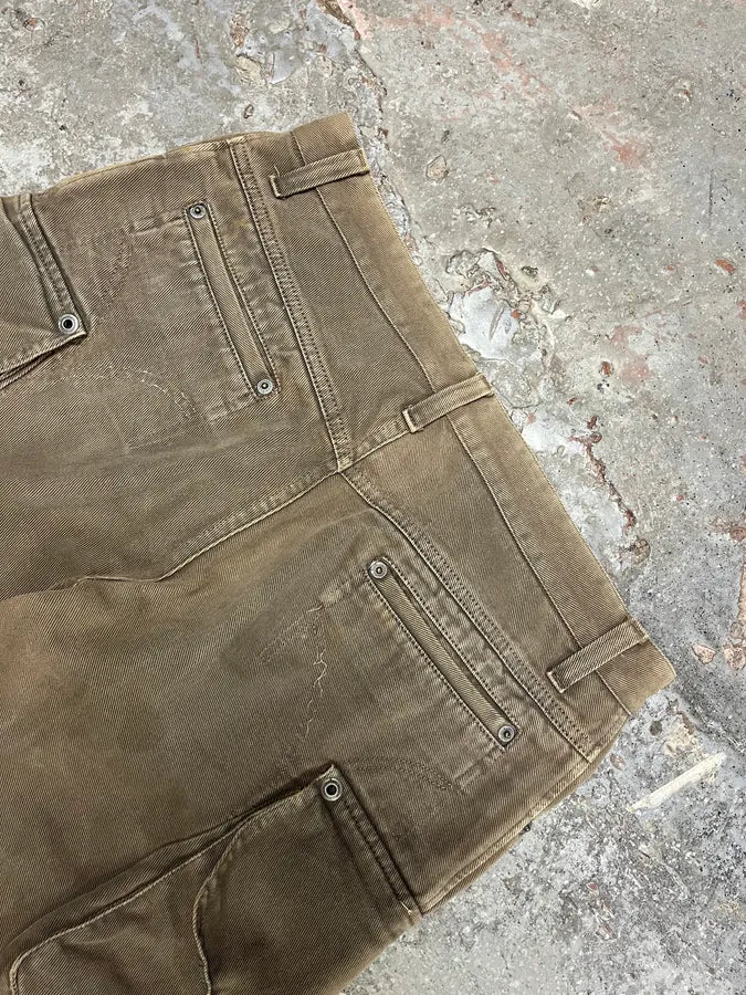 AW2004 Dolce & Gabbana Cargo Zip Brut Grey Pants (M/L) jEzElMQ 8