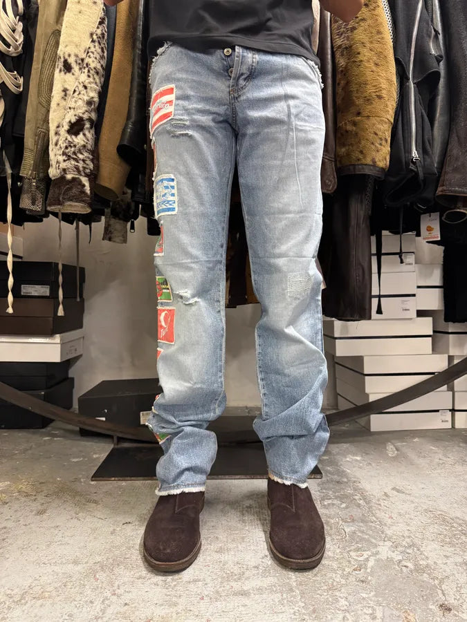 AW2004 Dolce & Gabbana Cosmopolite Flags Jeans DtuMTFX 2