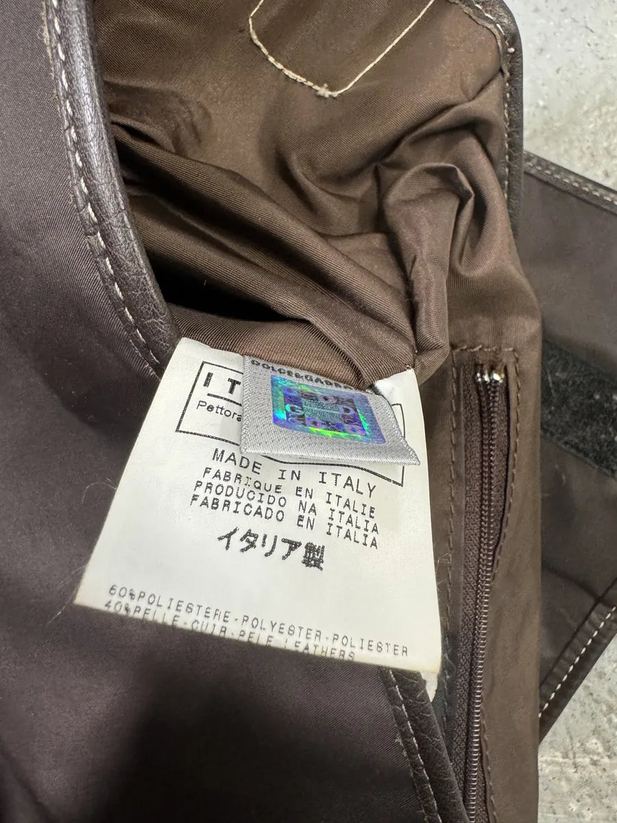 AW2004 Dolce & Gabbana Cowhide Pony Hair Leather Bag (OS) NrhNHxJ 7