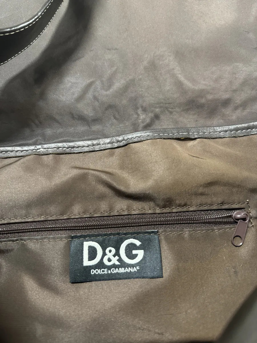 AW2004 Dolce & Gabbana Cowhide Pony Hair Leather Bag (OS) NrhNHxJ 9