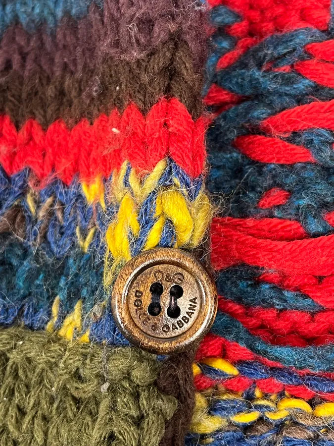 AW2004 Dolce & Gabbana Cozy Knit Buttoned Sweater CflAnUp 8