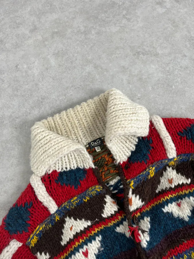 AW2004 Dolce & Gabbana Cozy Knit Buttoned Sweater CflAnUp 4