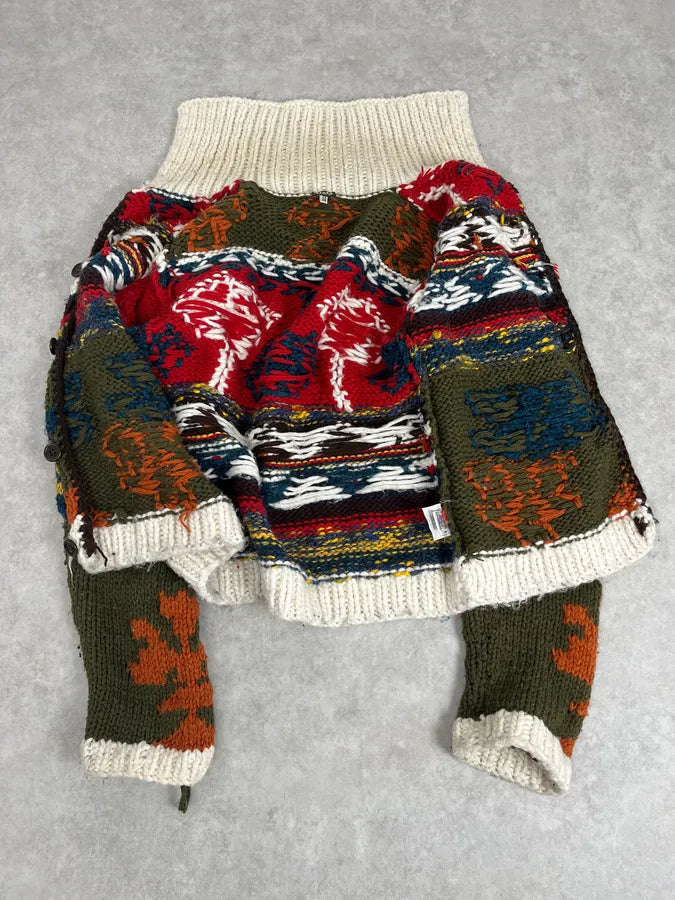 AW2004 Dolce & Gabbana Cozy Knit Buttoned Sweater CflAnUp 7