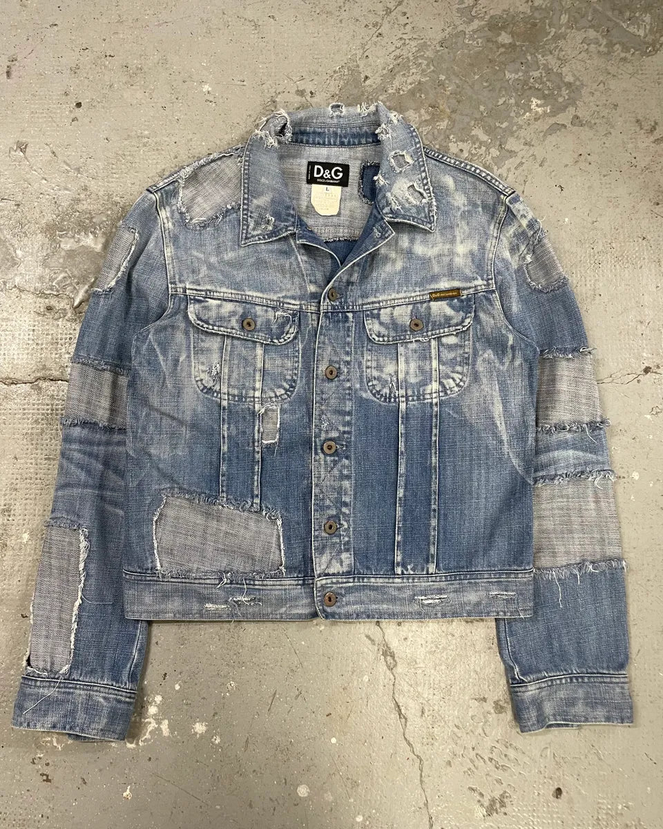 Dolce & Gabbana Destroyed Denim Jacket KlFSFPM 0
