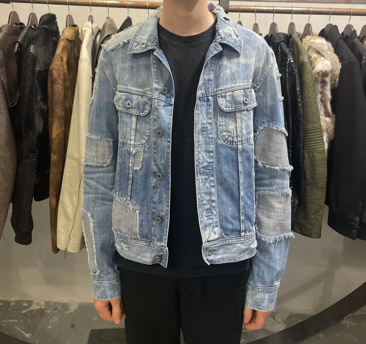 Dolce & Gabbana Destroyed Denim Jacket KlFSFPM 1