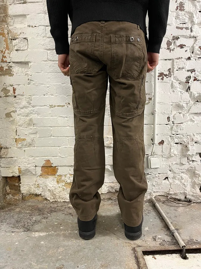 AW2004 Dolce & Gabbana Double Pocket Military Brown Pants VJUQCsv 2