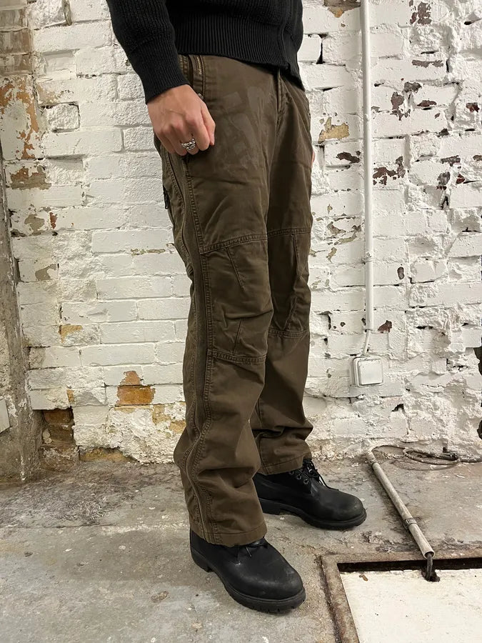 AW2004 Dolce & Gabbana Double Pocket Military Brown Pants VJUQCsv 3