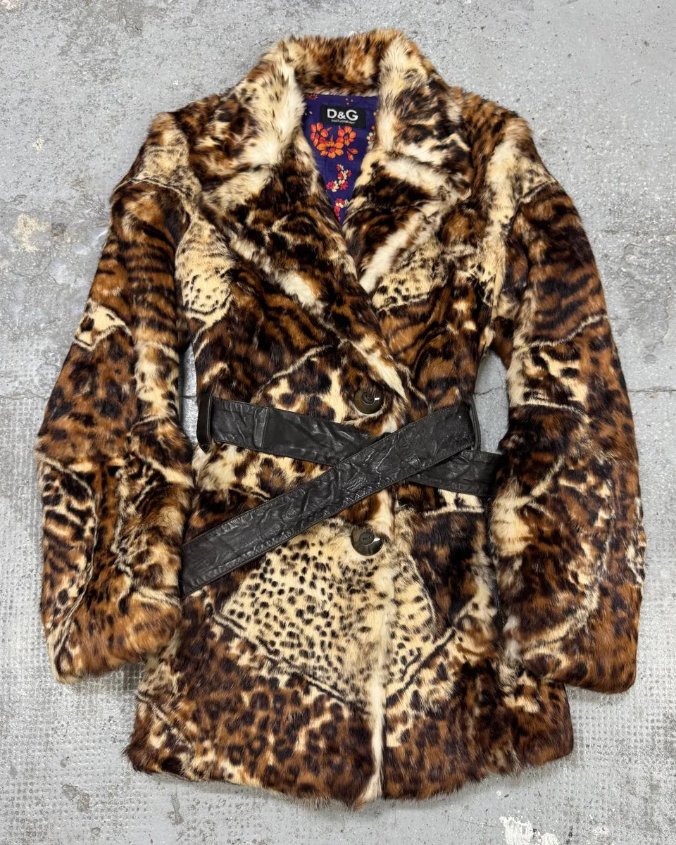 AW2004 Dolce & Gabbana Fur Royal Long Jacket cdUgjmG 0