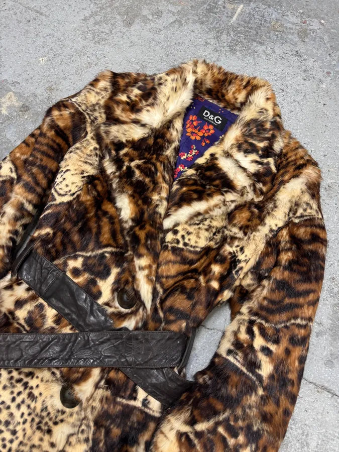 AW2004 Dolce & Gabbana Fur Royal Long Jacket cdUgjmG 5