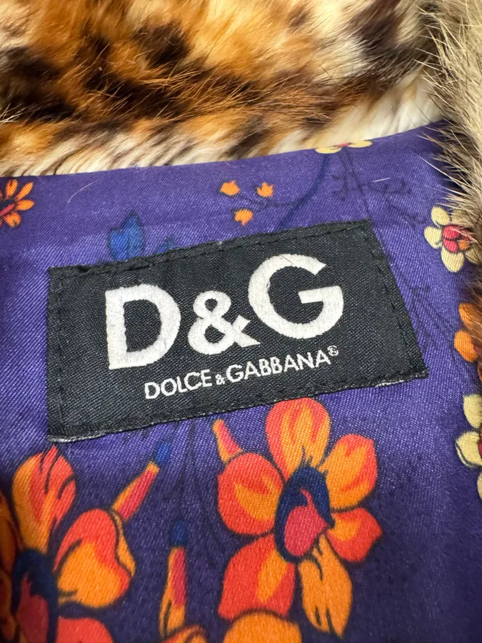 AW2004 Dolce & Gabbana Fur Royal Long Jacket cdUgjmG 8