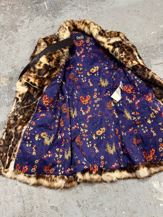 AW2004 Dolce & Gabbana Fur Royal Long Jacket cdUgjmG 9