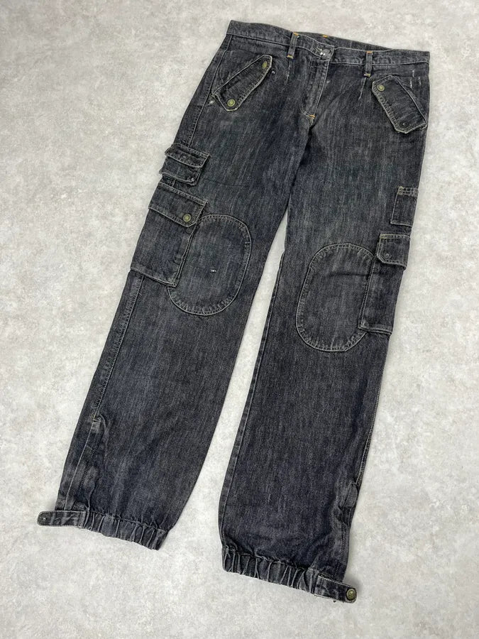 AW2004 Dolce & Gabbana Grey Cargo Denim Jeans OhaTJhN 4