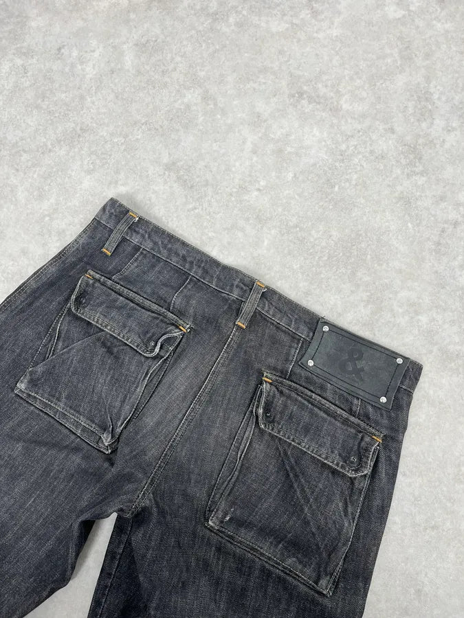 AW2004 Dolce & Gabbana Grey Cargo Denim Jeans OhaTJhN 6