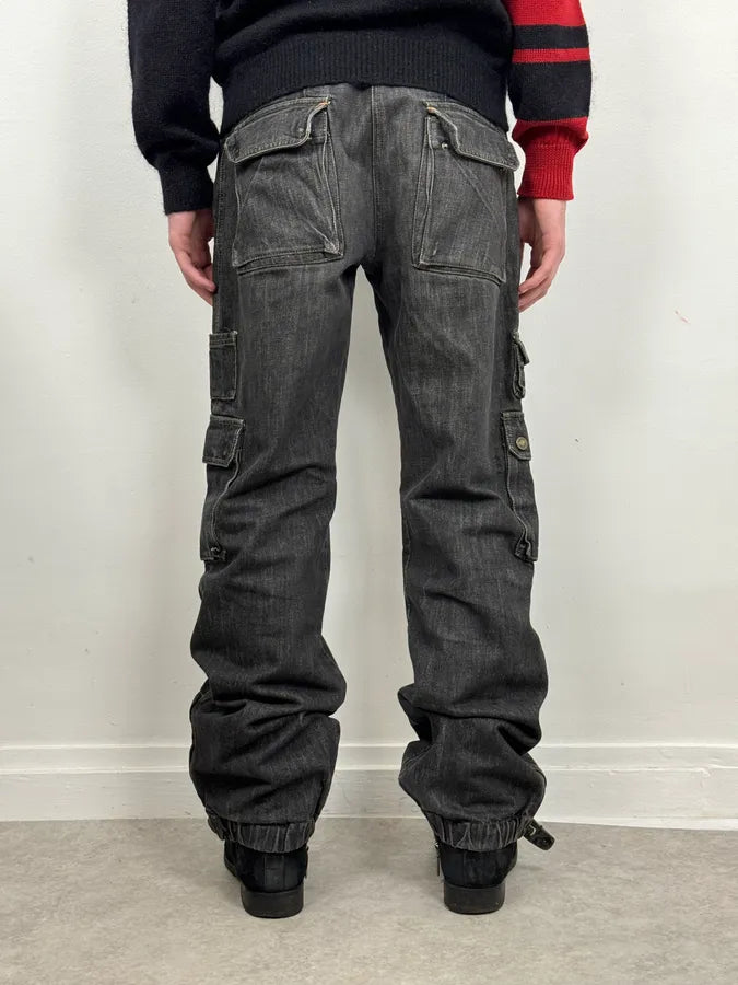 AW2004 Dolce & Gabbana Grey Cargo Denim Jeans OhaTJhN 1