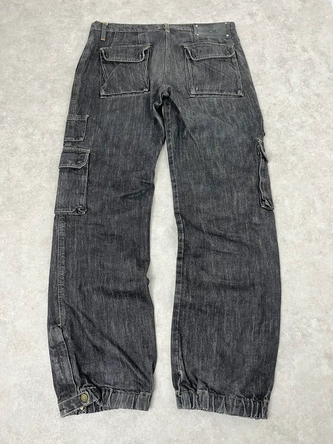 AW2004 Dolce & Gabbana Grey Cargo Denim Jeans OhaTJhN 5