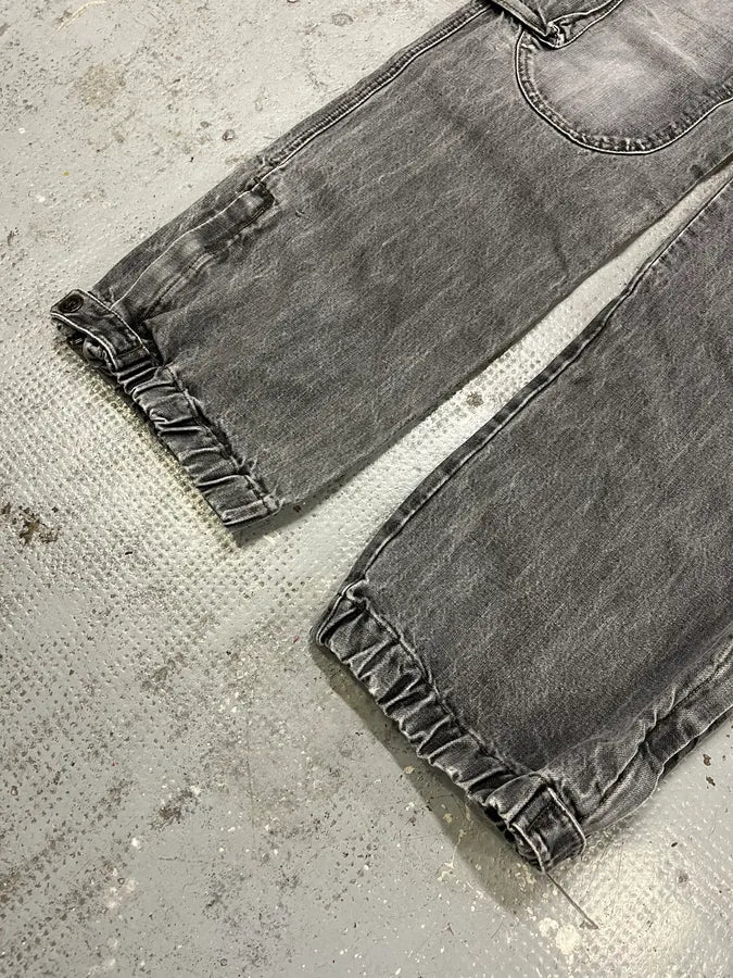 AW2004 Dolce & Gabbana Grey Cargo Double Knee Denim Jeans PiTrUxE 5