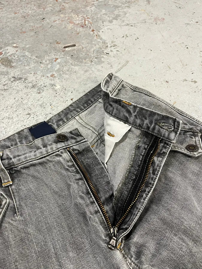 AW2004 Dolce & Gabbana Grey Cargo Double Knee Denim Jeans PiTrUxE 9