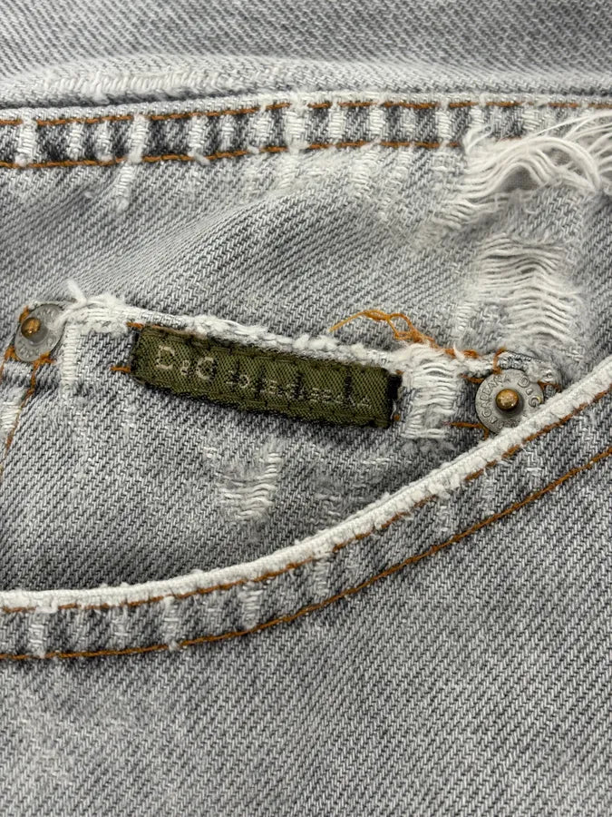 AW2004 Dolce & Gabbana Grey Distressed Multipocket Denim Jeans JemkKzs 11