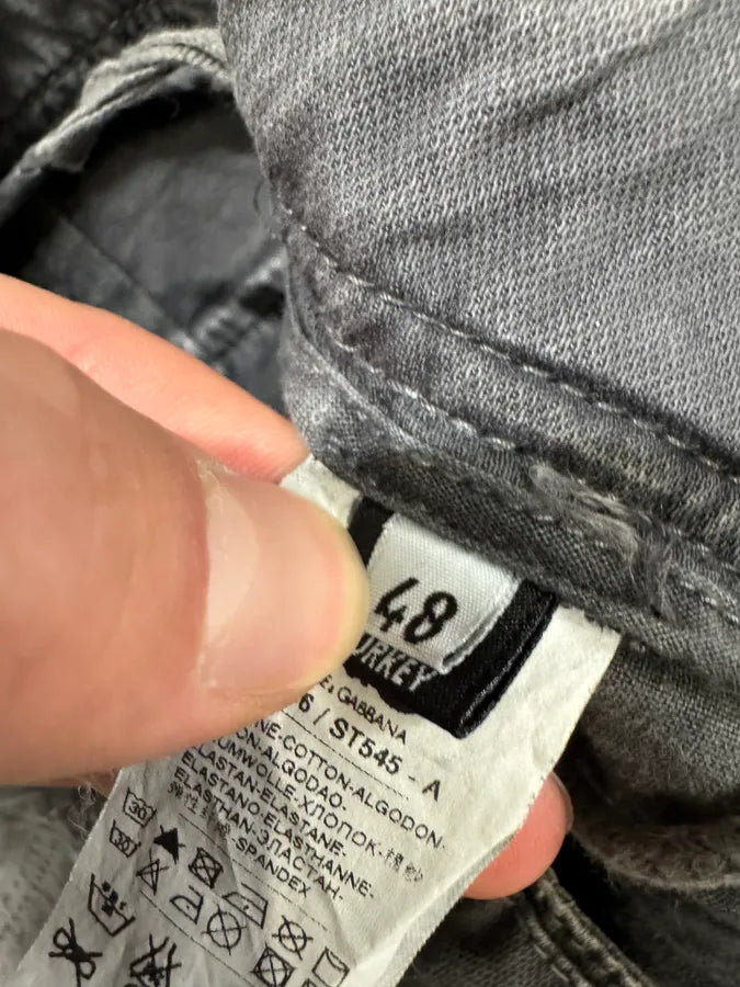 AW2004 Dolce & Gabbana Grey Multi Pockets Cargo Pants (M) 10