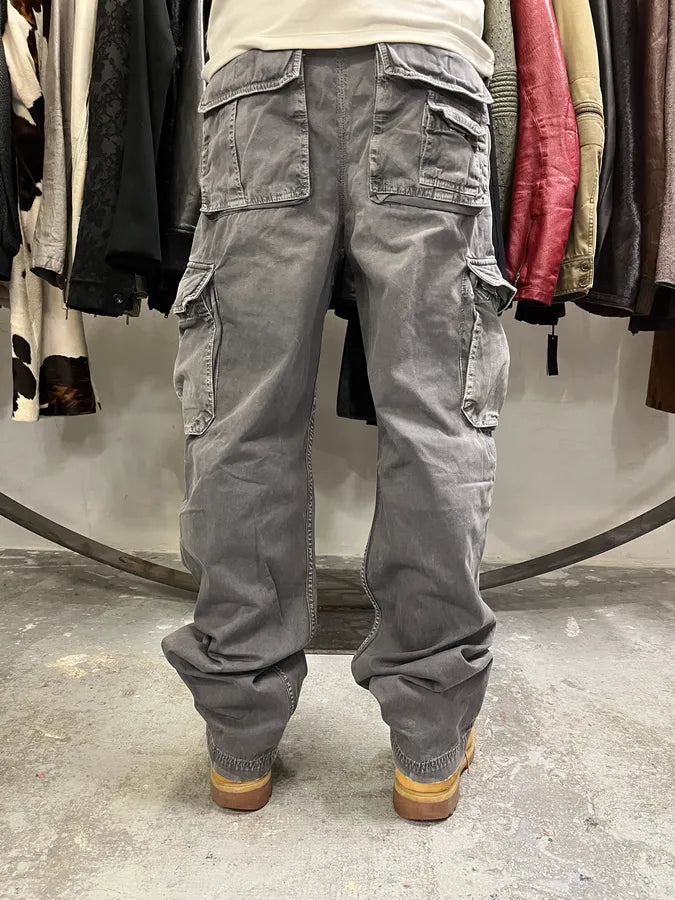 AW2004 Dolce & Gabbana Grey Multi Pockets Cargo Pants (M) 2