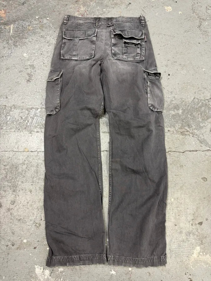 AW2004 Dolce & Gabbana Grey Multi Pockets Cargo Pants (M) 5