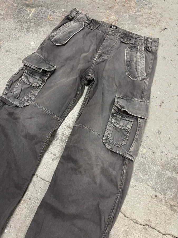 AW2004 Dolce & Gabbana Grey Multi Pockets Cargo Pants (M) 4