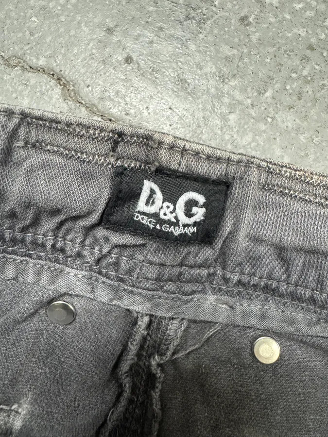 AW2004 Dolce & Gabbana Grey Multi Pockets Cargo Pants (M) 6