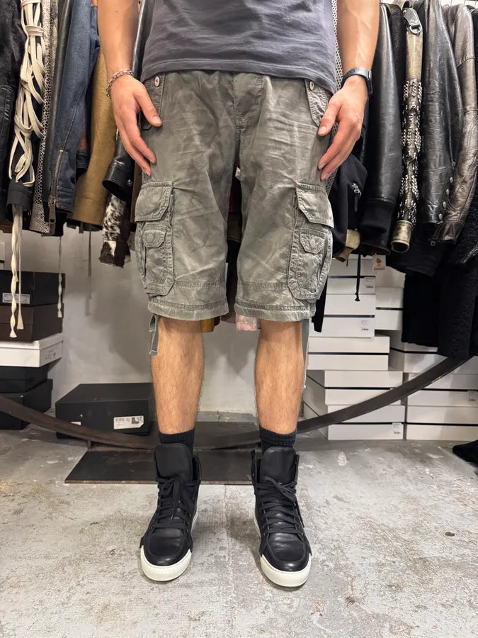 AW2004 Dolce & Gabbana Grey Multi Pockets Cargo Shorts lRwvPzH 1