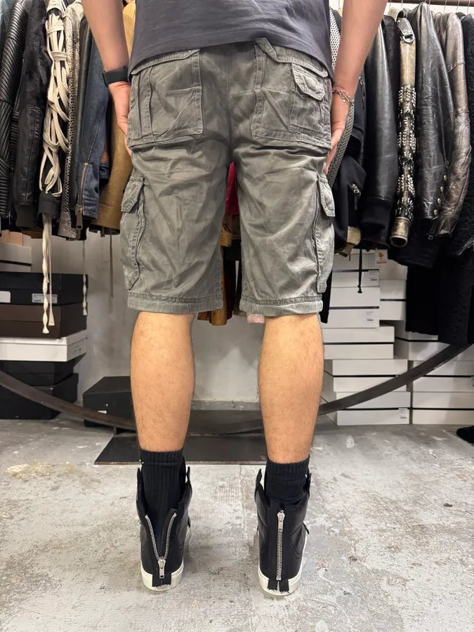 AW2004 Dolce & Gabbana Grey Multi Pockets Cargo Shorts lRwvPzH 2