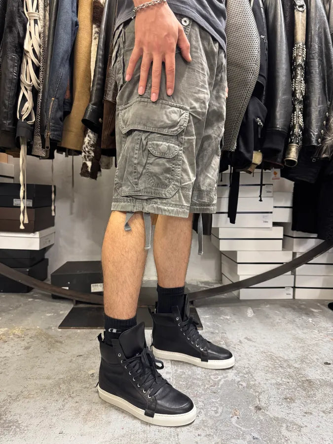 AW2004 Dolce & Gabbana Grey Multi Pockets Cargo Shorts lRwvPzH 3