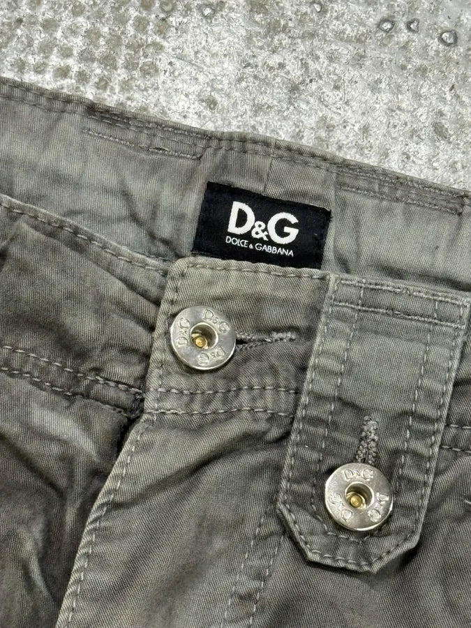 AW2004 Dolce & Gabbana Grey Multi Pockets Cargo Shorts lRwvPzH 7