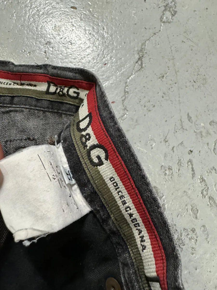 AW2004 Dolce & Gabbana Grey Utility Denim Short VkJpmxv 10