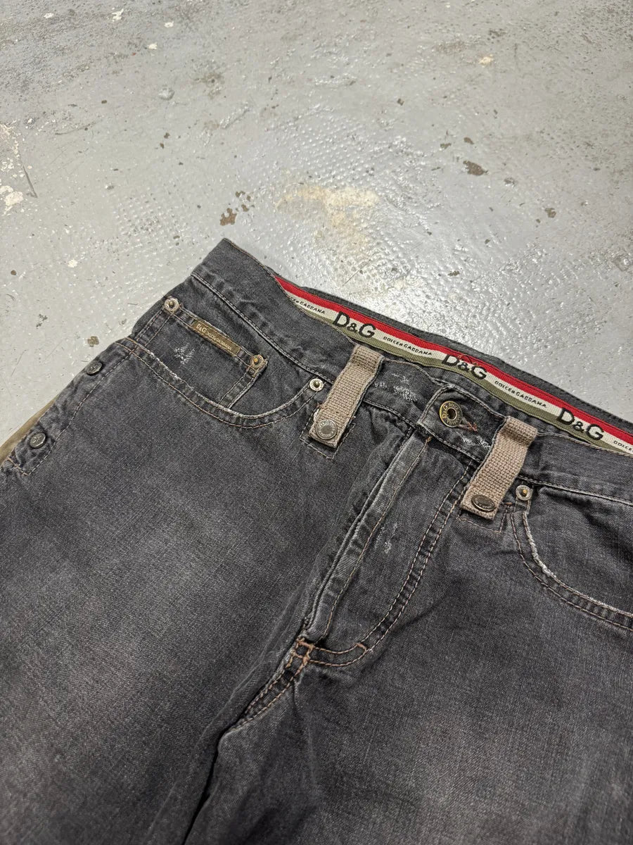 AW2004 Dolce & Gabbana Grey Utility Denim Short VkJpmxv 11