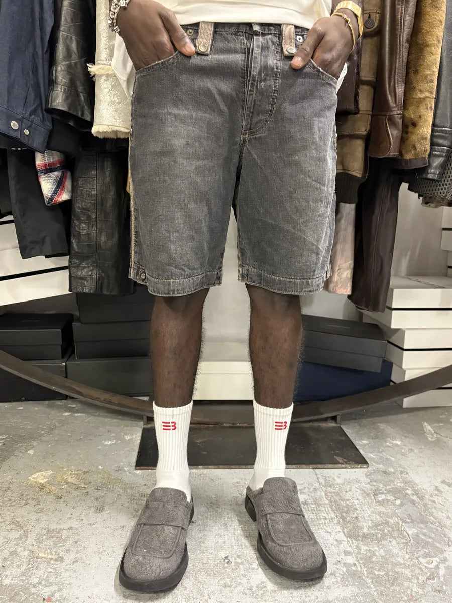 AW2004 Dolce & Gabbana Grey Utility Denim Short VkJpmxv 2