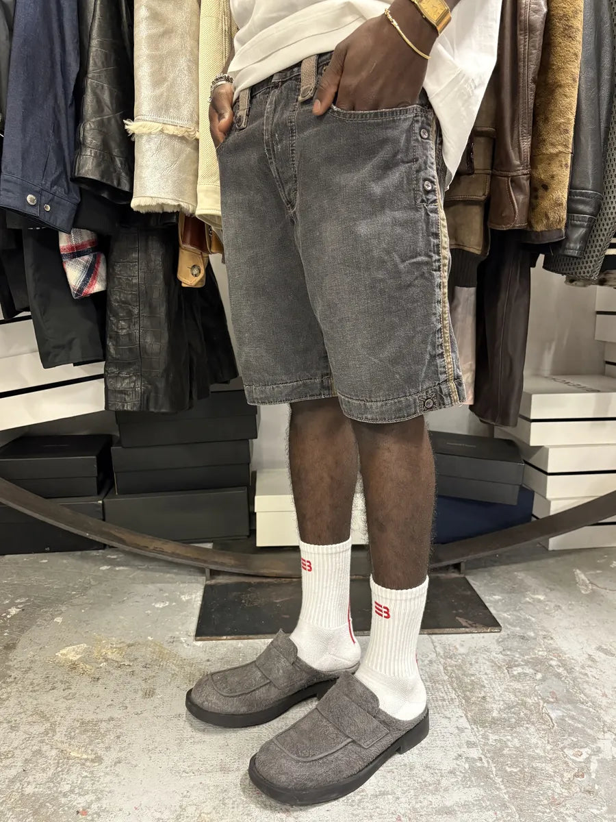 AW2004 Dolce & Gabbana Grey Utility Denim Short VkJpmxv 3