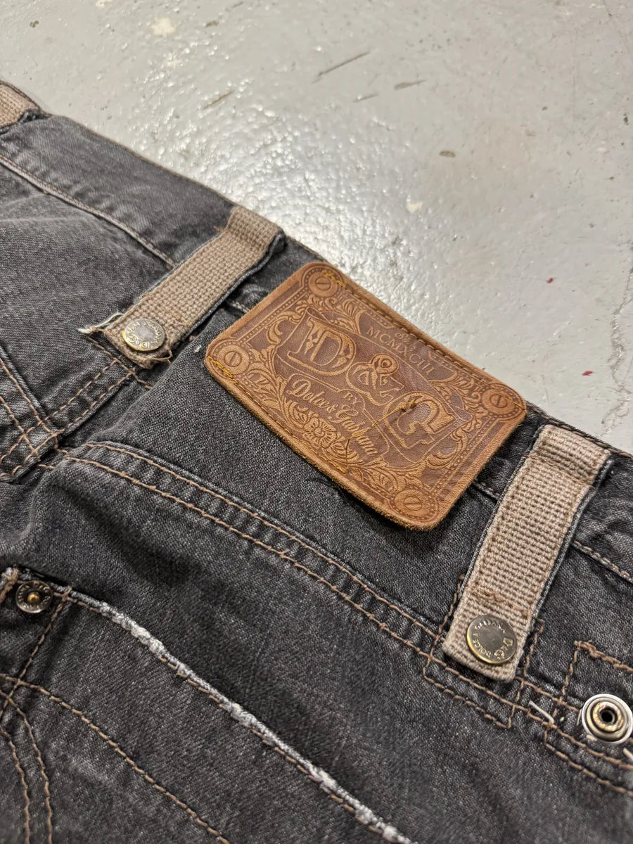 AW2004 Dolce & Gabbana Grey Utility Denim Short VkJpmxv 6
