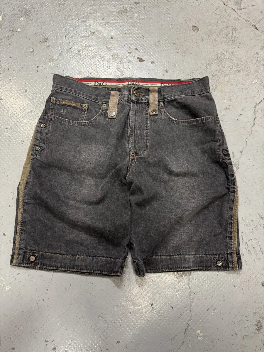 AW2004 Dolce & Gabbana Grey Utility Denim Short VkJpmxv 9