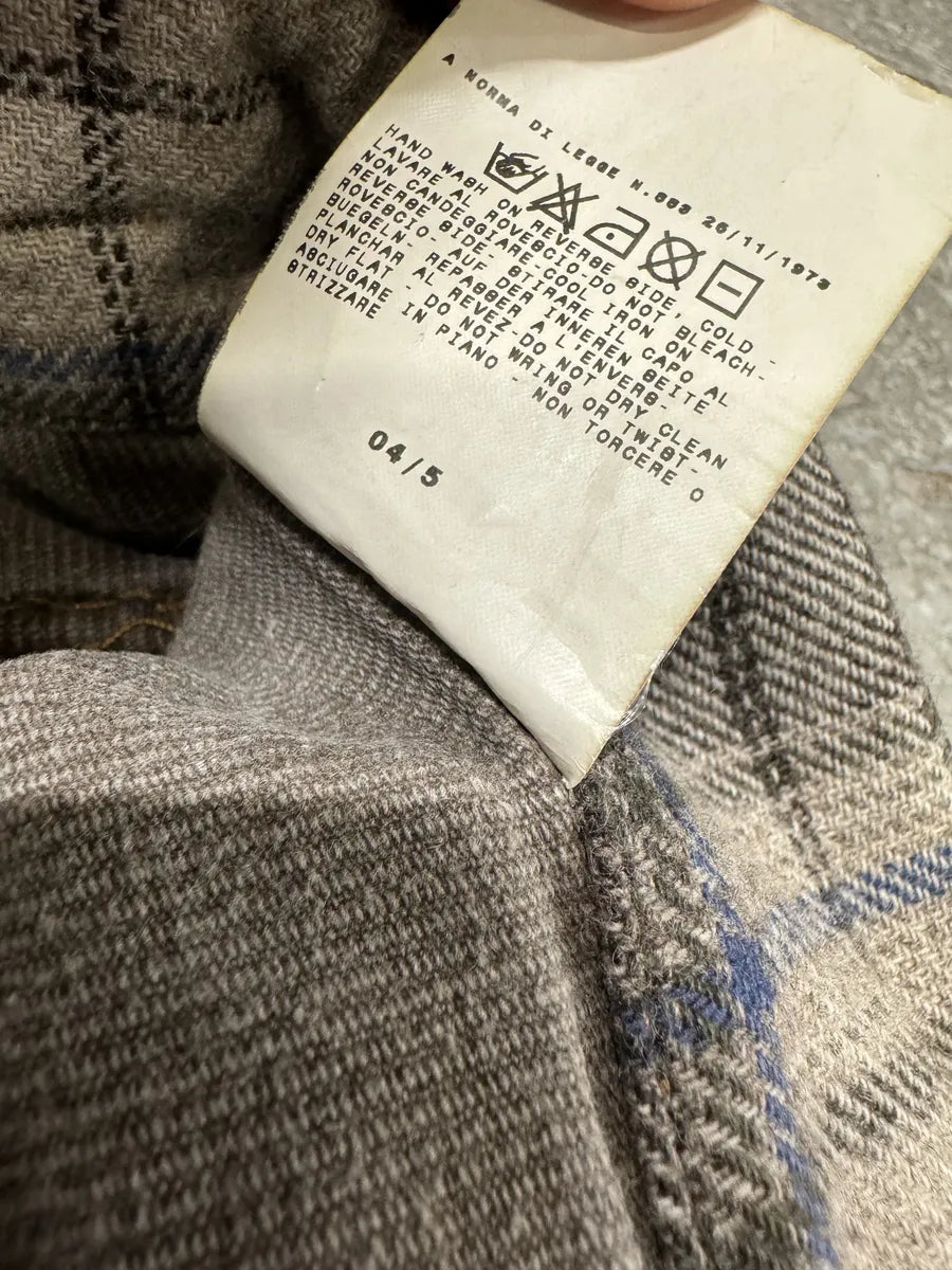 AW2004 Dolce & Gabbana Grey Velvet Pants (S) 4