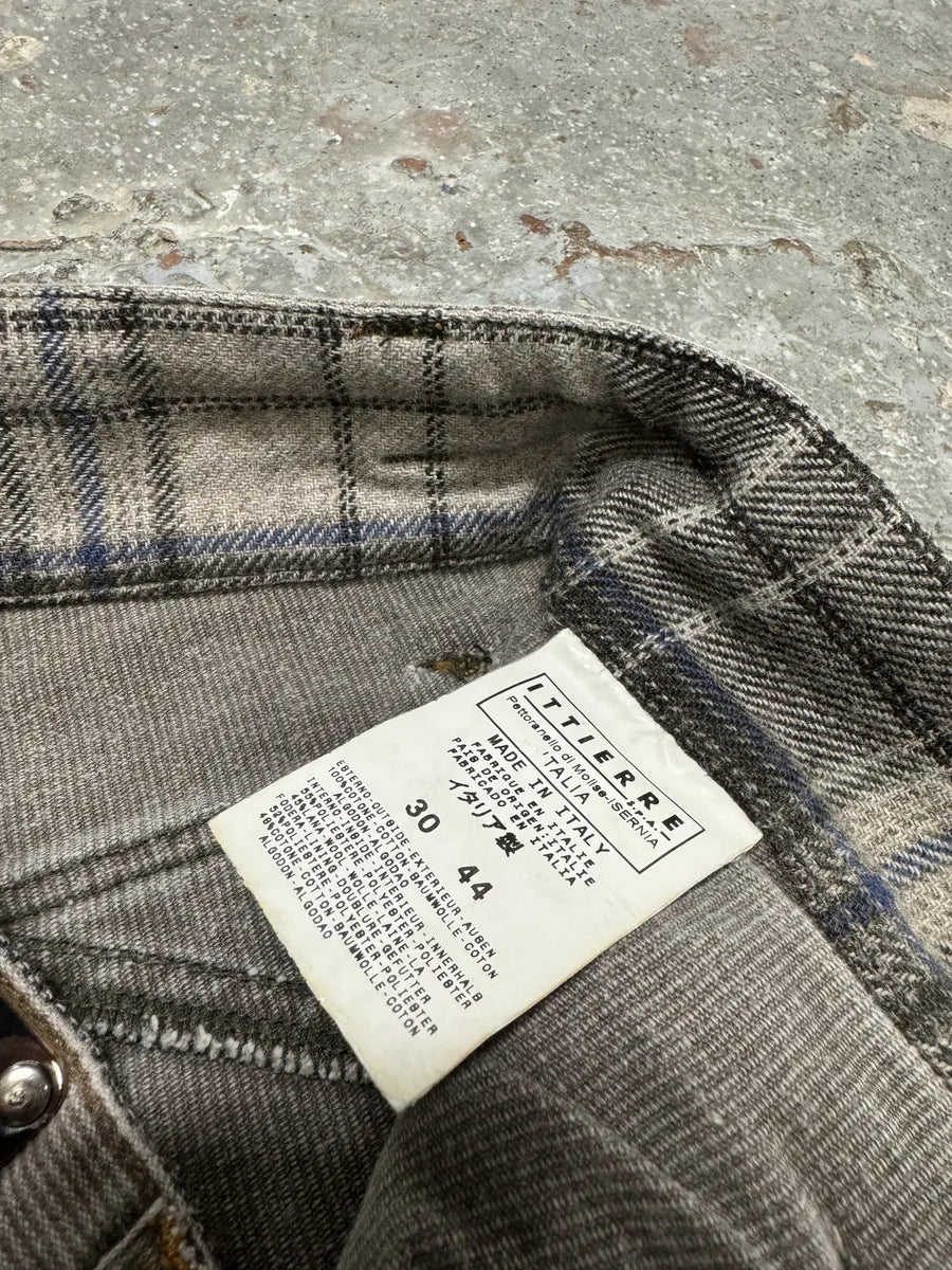 AW2004 Dolce & Gabbana Grey Velvet Pants (S) 5