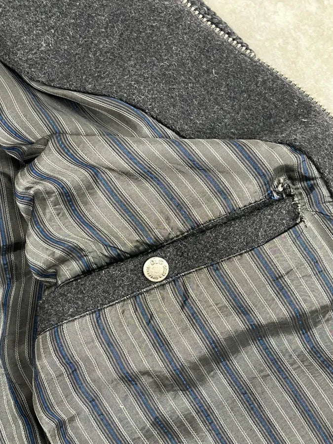 AW2004 Dolce & Gabbana Grey Wool Zip-up Jacket zmPSRoo 10