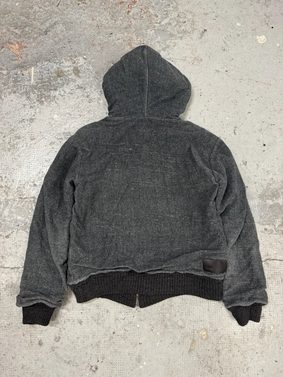 AW2004 Dolce & Gabbana Grey Zip-up Wool Hoodie ctiQHhf 4