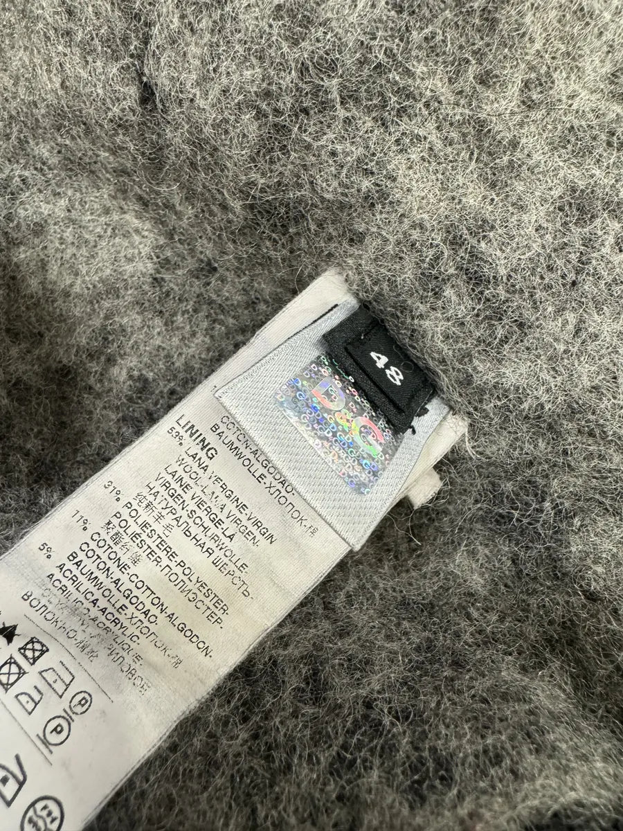 AW2004 Dolce & Gabbana Grey Zip-up Wool Hoodie ctiQHhf 7