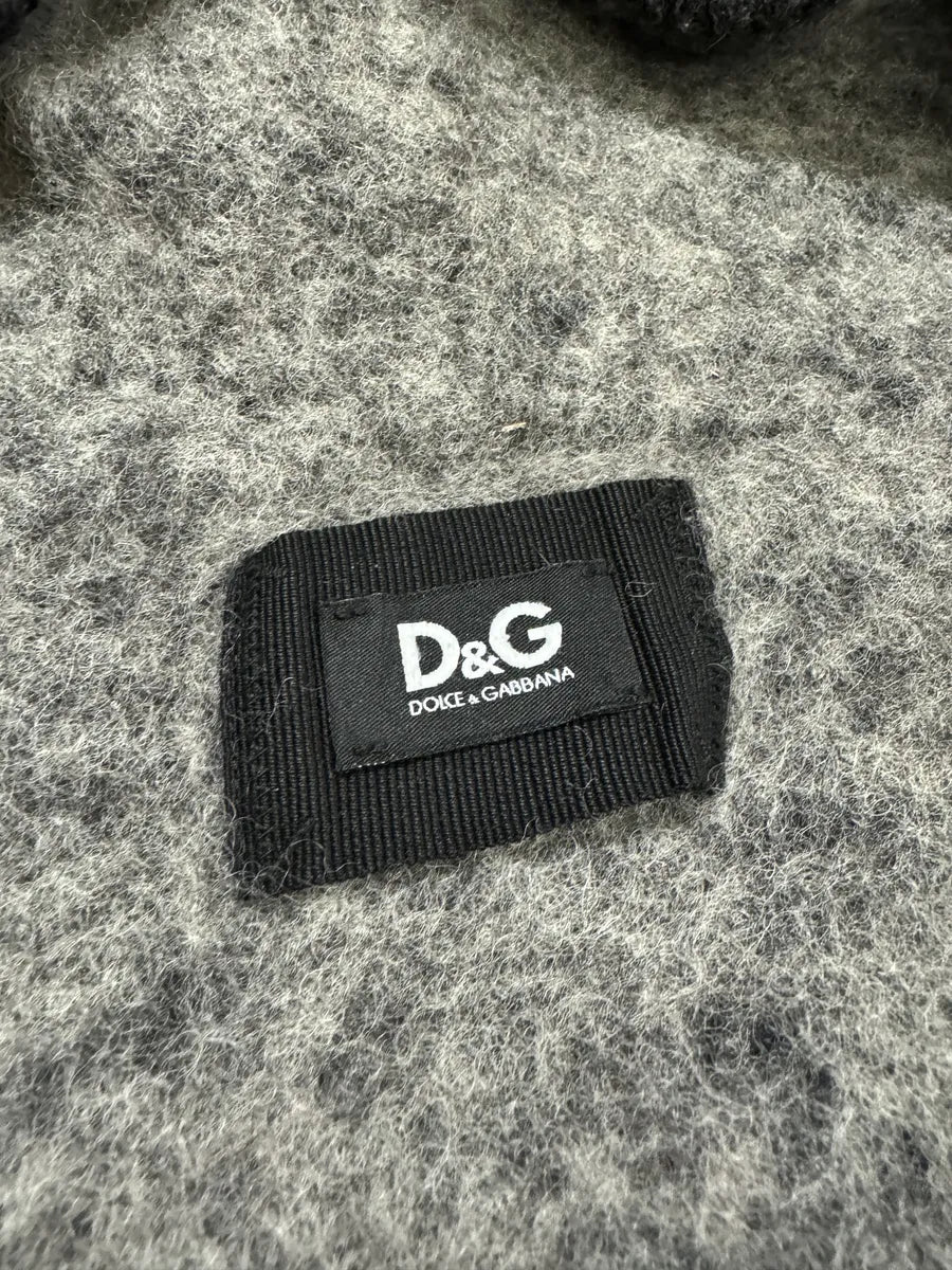 AW2004 Dolce & Gabbana Grey Zip-up Wool Hoodie ctiQHhf 8