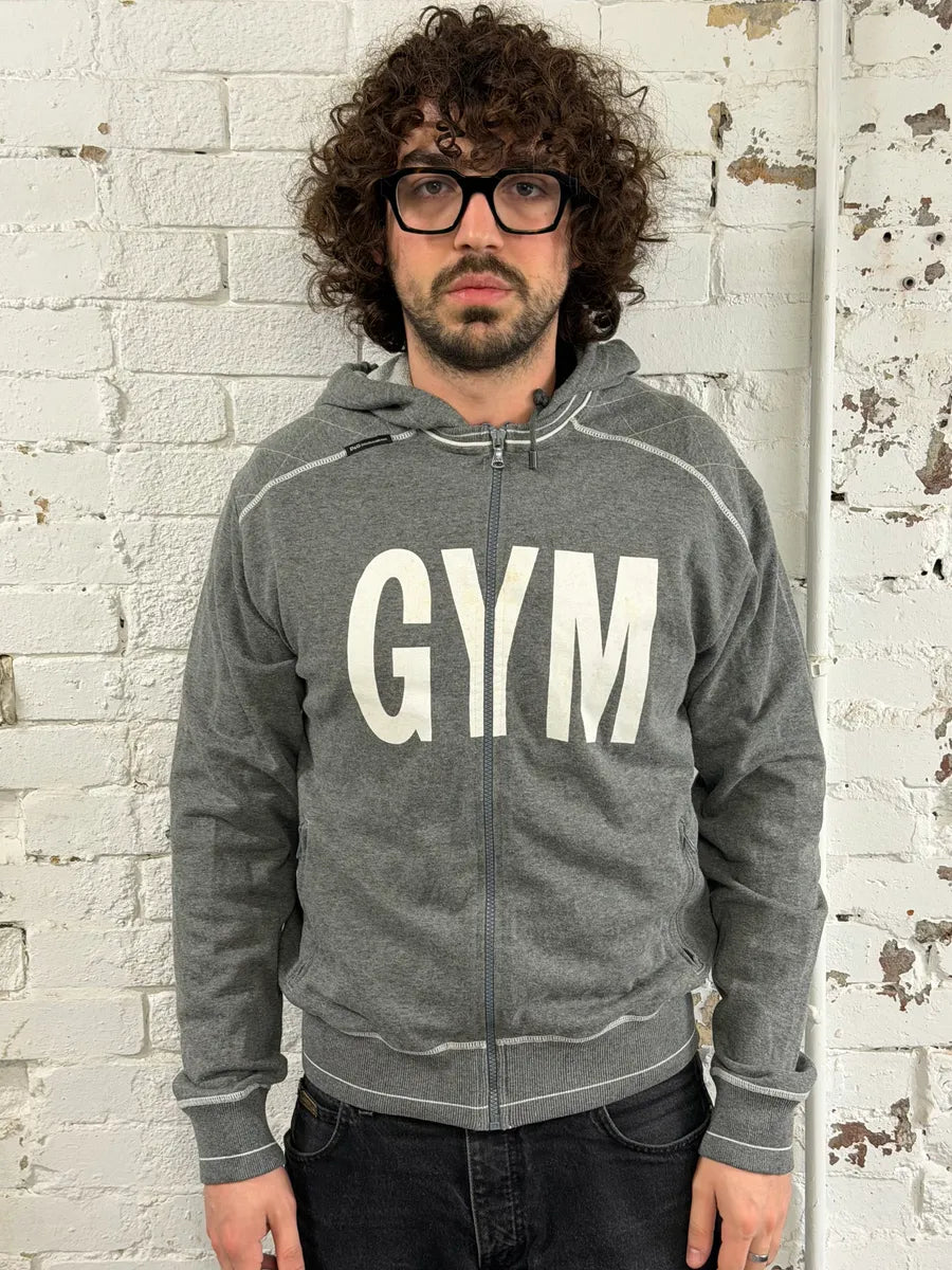 AW2004 Dolce & Gabbana Gym Grey Zip-Up Sweater rrdJeOn 0
