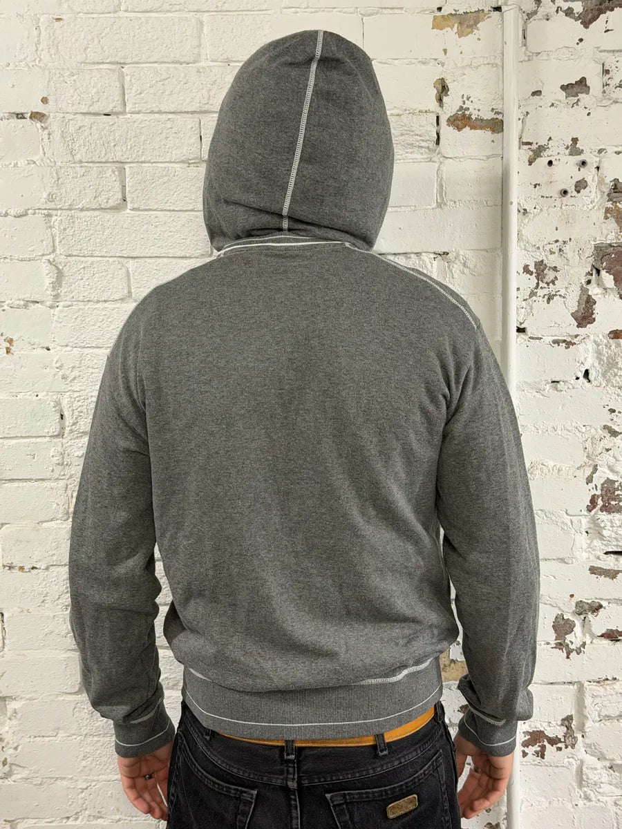AW2004 Dolce & Gabbana Gym Grey Zip-Up Sweater rrdJeOn 1