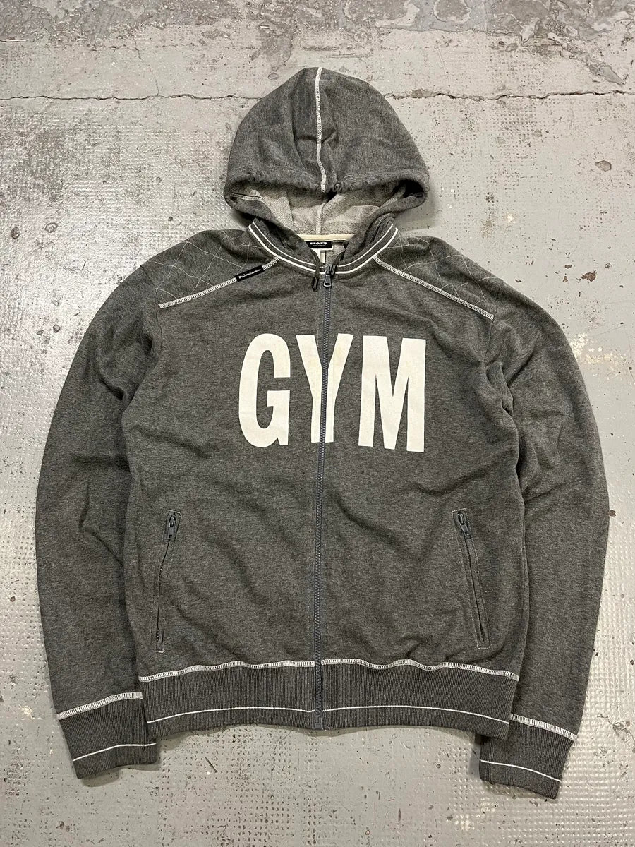 AW2004 Dolce & Gabbana Gym Grey Zip-Up Sweater rrdJeOn 2