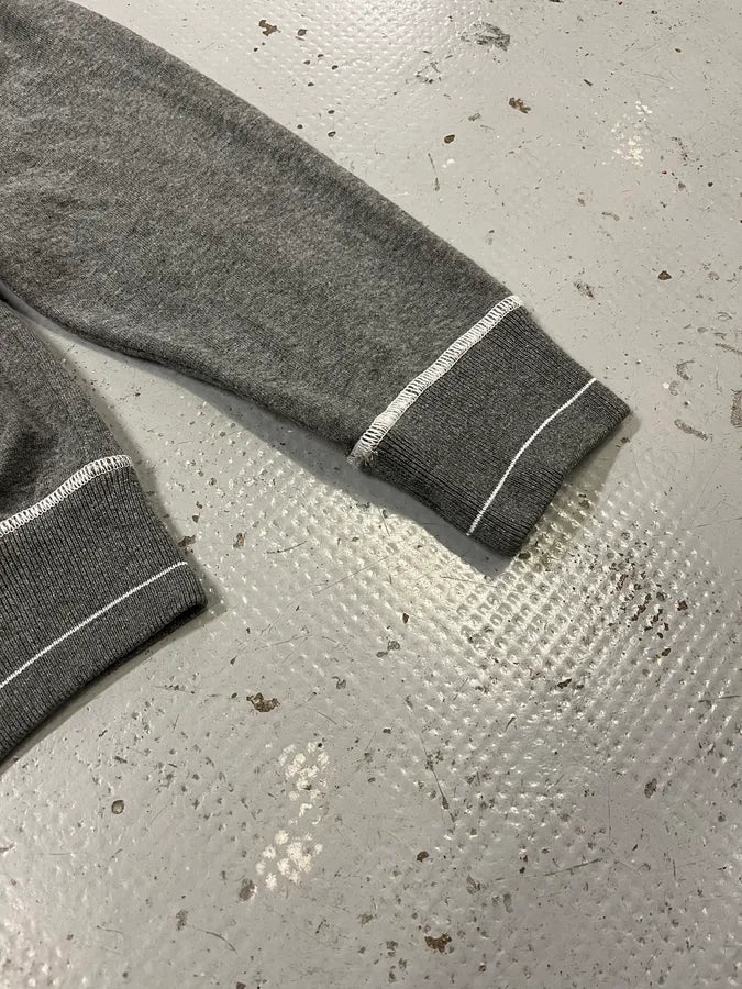 AW2004 Dolce & Gabbana Gym Grey Zip-Up Sweater rrdJeOn 4