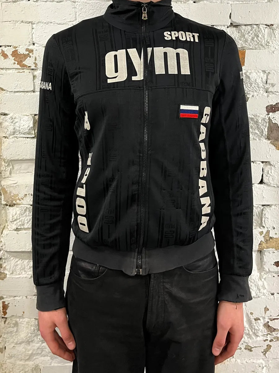 AW2004 Dolce & Gabbana Gym Sport Zip-up Sweater FHikDBR 1