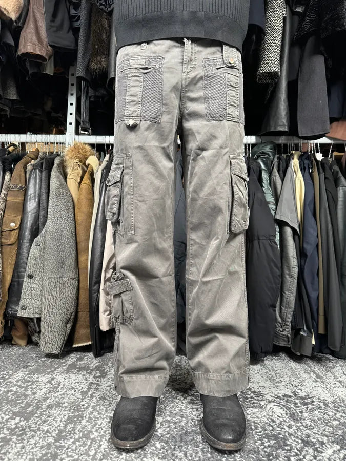 SS2003 Dolce & Gabbana Grey Cargo Pants fnzqOhn 1